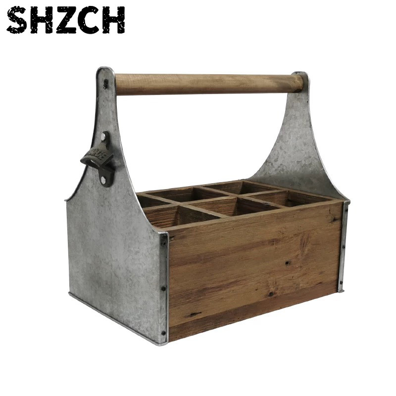 Gardening Tools Vintage - Деревянный и металлический органайзер в деревенском