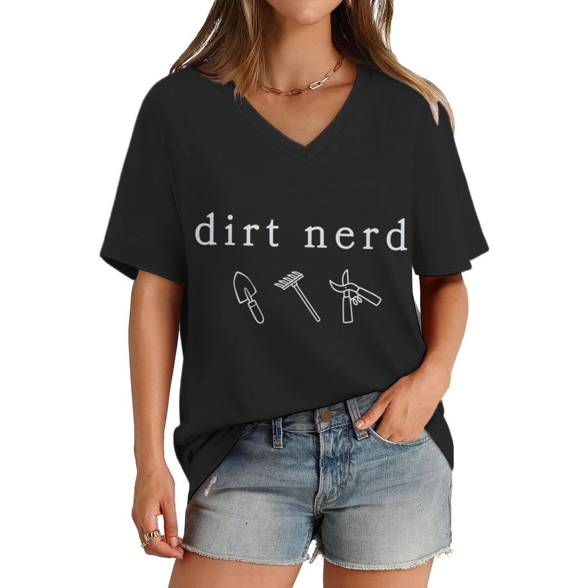 Gardening Tools Vintage - Футболка с графическим принтом Dirt Nerd