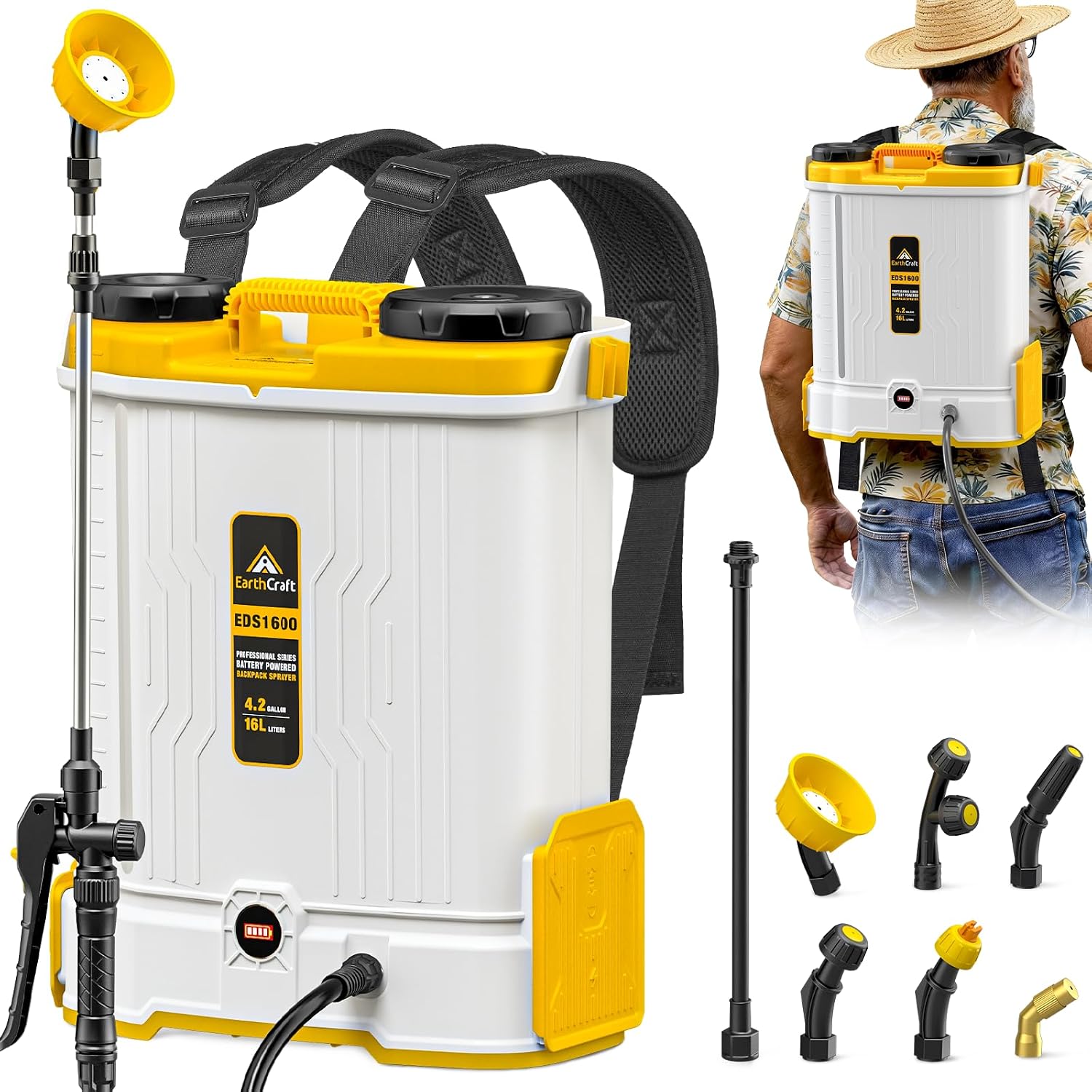 Gardening Yard Tools - Ранцевый опрыскиватель на 4,2 галлона с