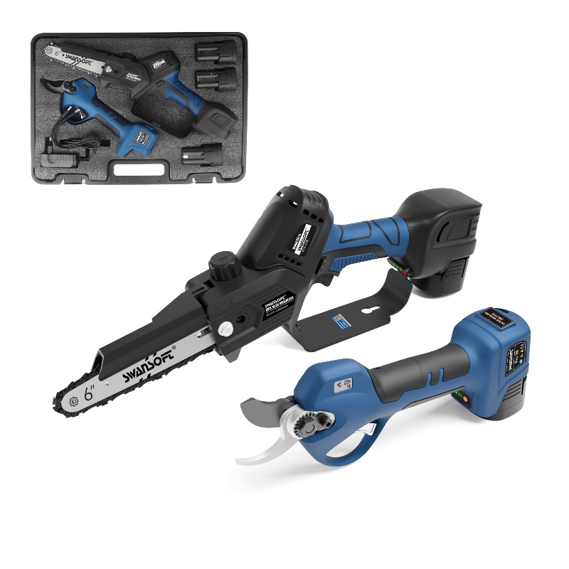 Gardening Tools In - 【Бестселлер】Беспроводной бесщеточный электрический набор инструментов 2-в-1: