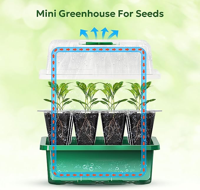 4 упаковки из 40 ячеек, старто – обзор и цена Seed Starter Trays