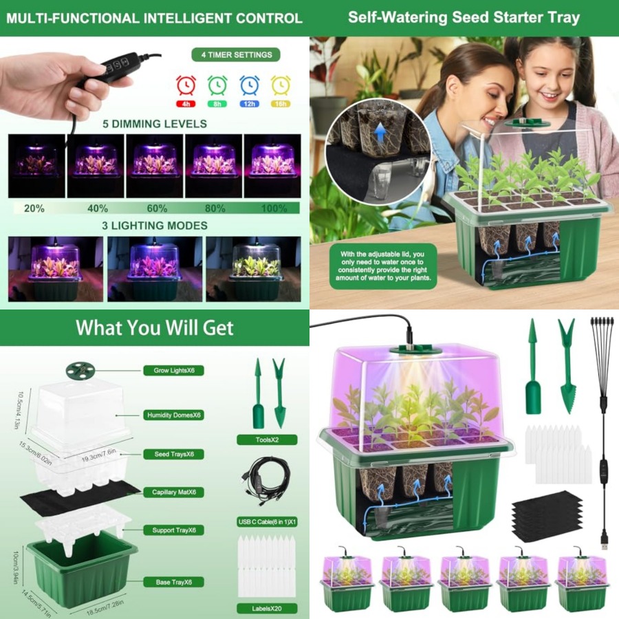 Набор для проращивания семян с – обзор и цена Seed Starter Trays