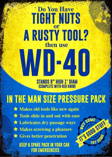 Винтажная ретро-табличка WD40: – обзор и цена Gardening Tools Vintage
