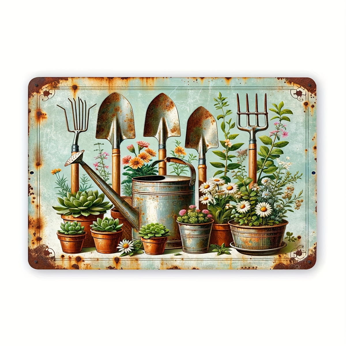 Алюминиевая табличка, напечата – обзор и цена Gardening Tools Vintage